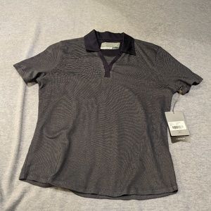 Cutter & Buck Midnight Blue and White Golf Shirt